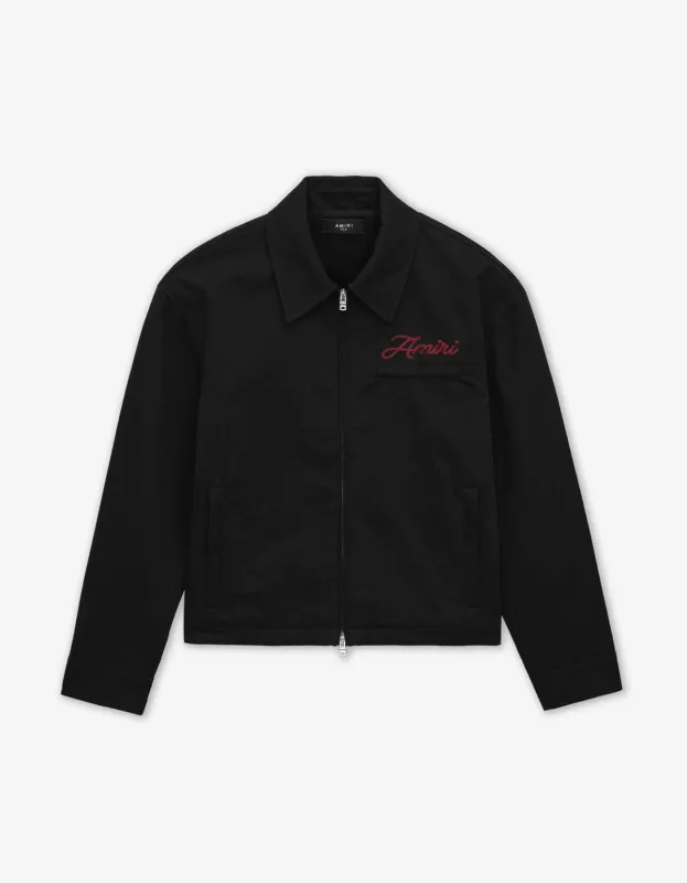 Amiri Black Embroidered Dreamers Blouson sold by Zoo Fashions