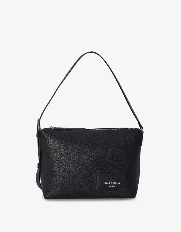 Balenciaga Black Credit Small Messenger Bag sold by Zoo Fashions