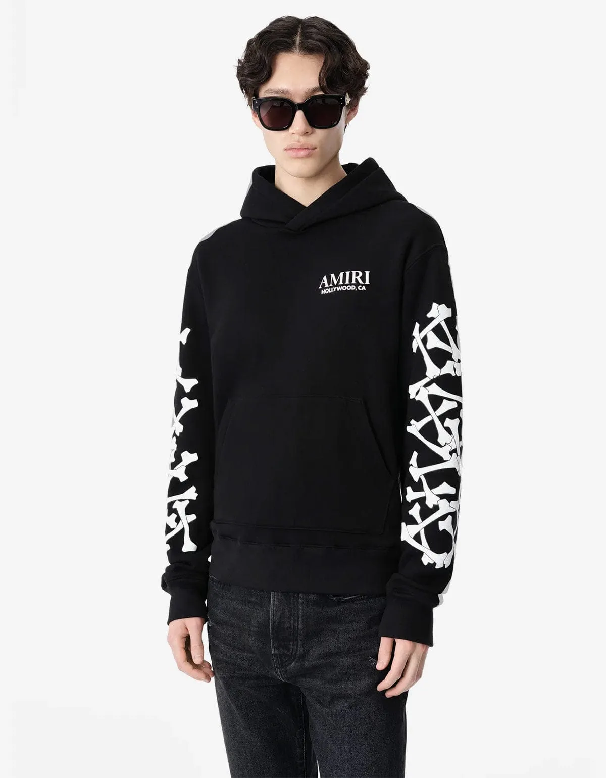 Amiri Black Bones Stacked Hoodie sold by Zoo Fashions product image thumbnail 2