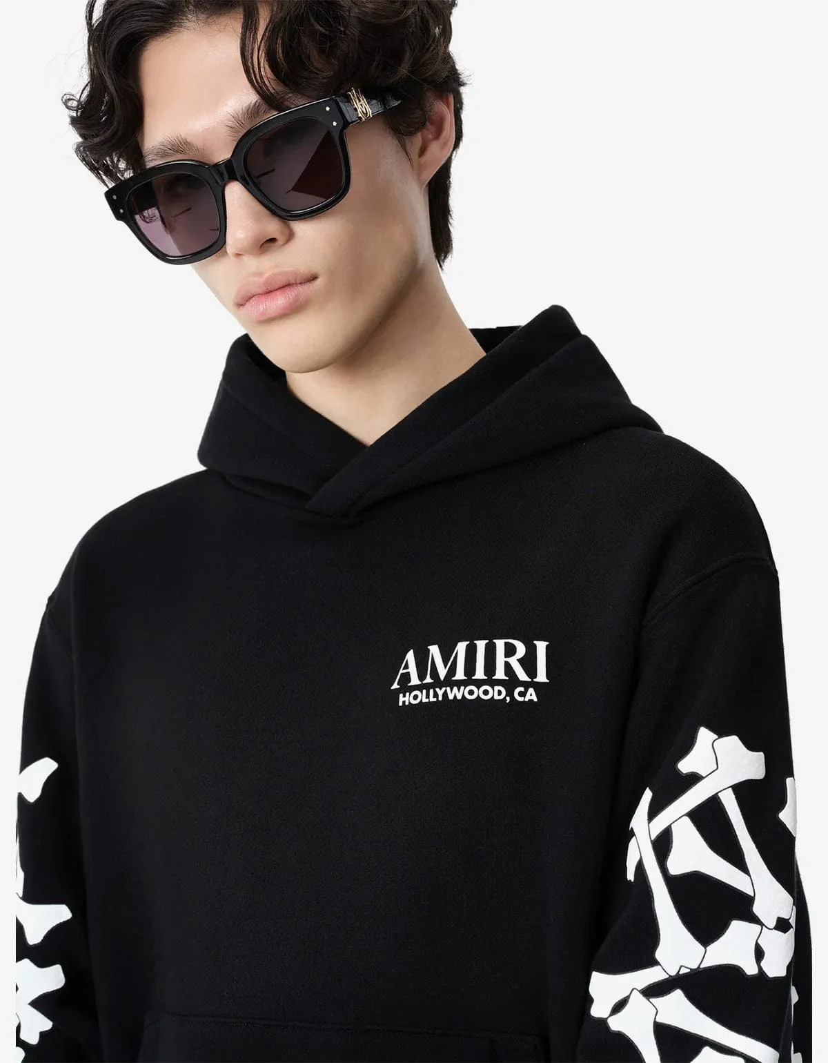 Amiri Black Bones Stacked Hoodie sold by Zoo Fashions product image thumbnail 3