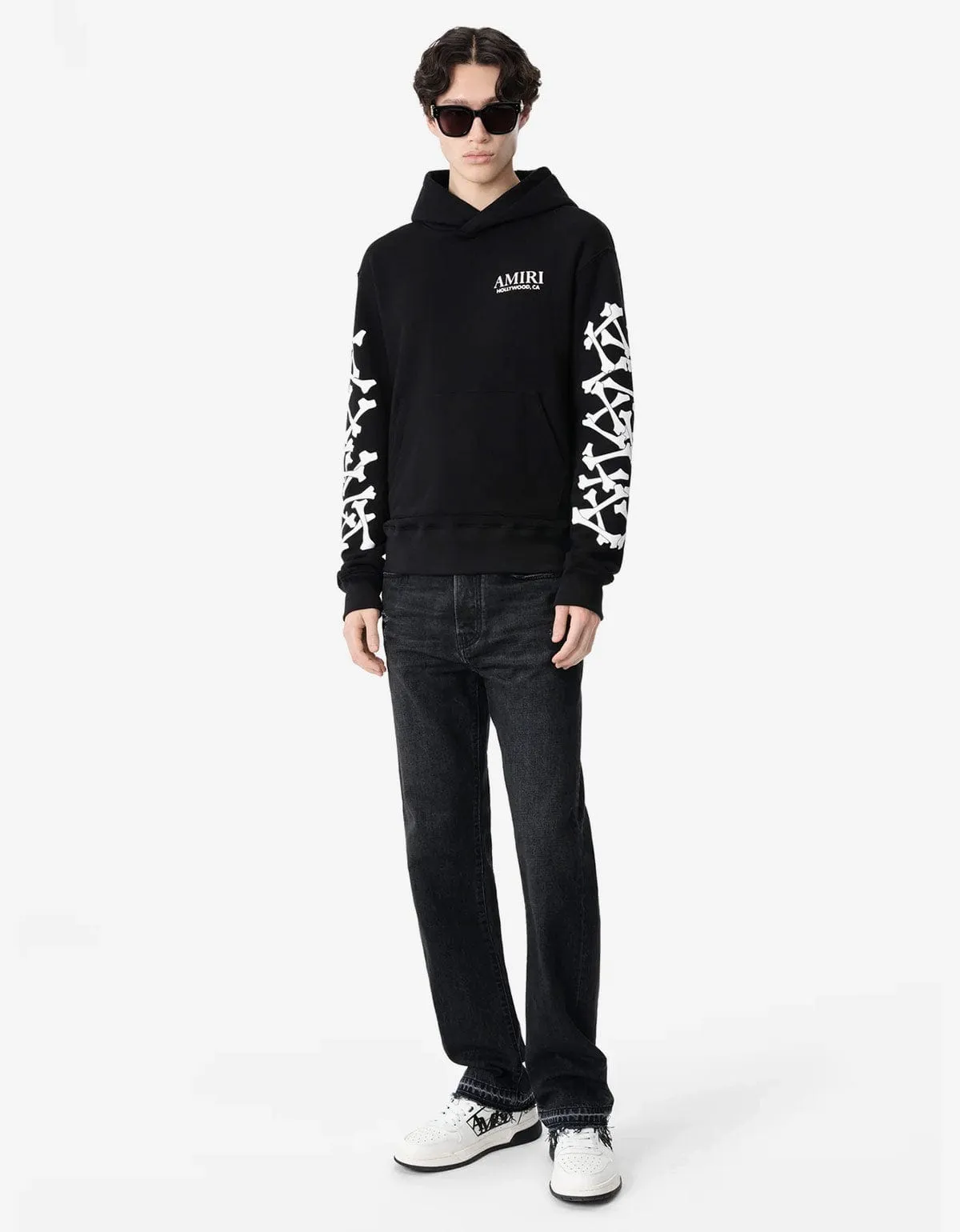Amiri Black Bones Stacked Hoodie sold by Zoo Fashions product image thumbnail 5