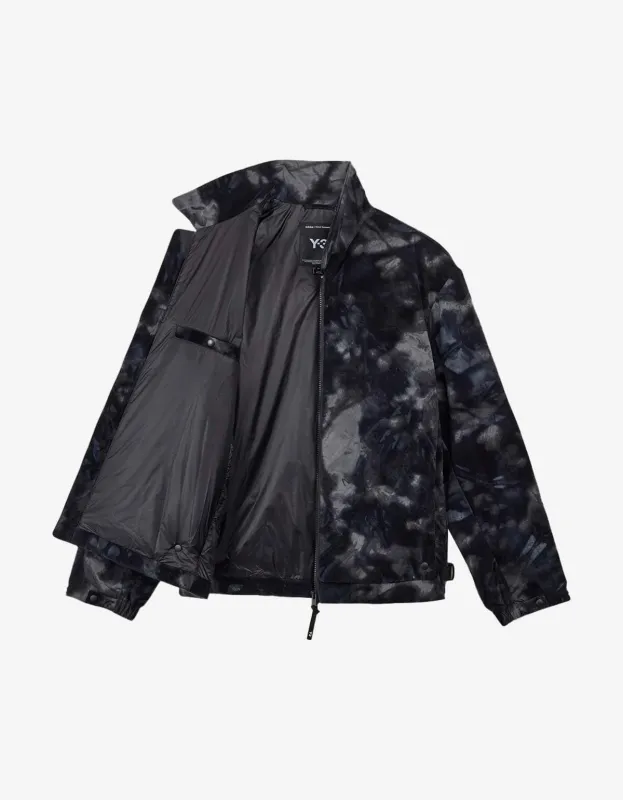 Y-3 Black All-over Print Flock Nylon Liner Jacket sold by Zoo Fashions