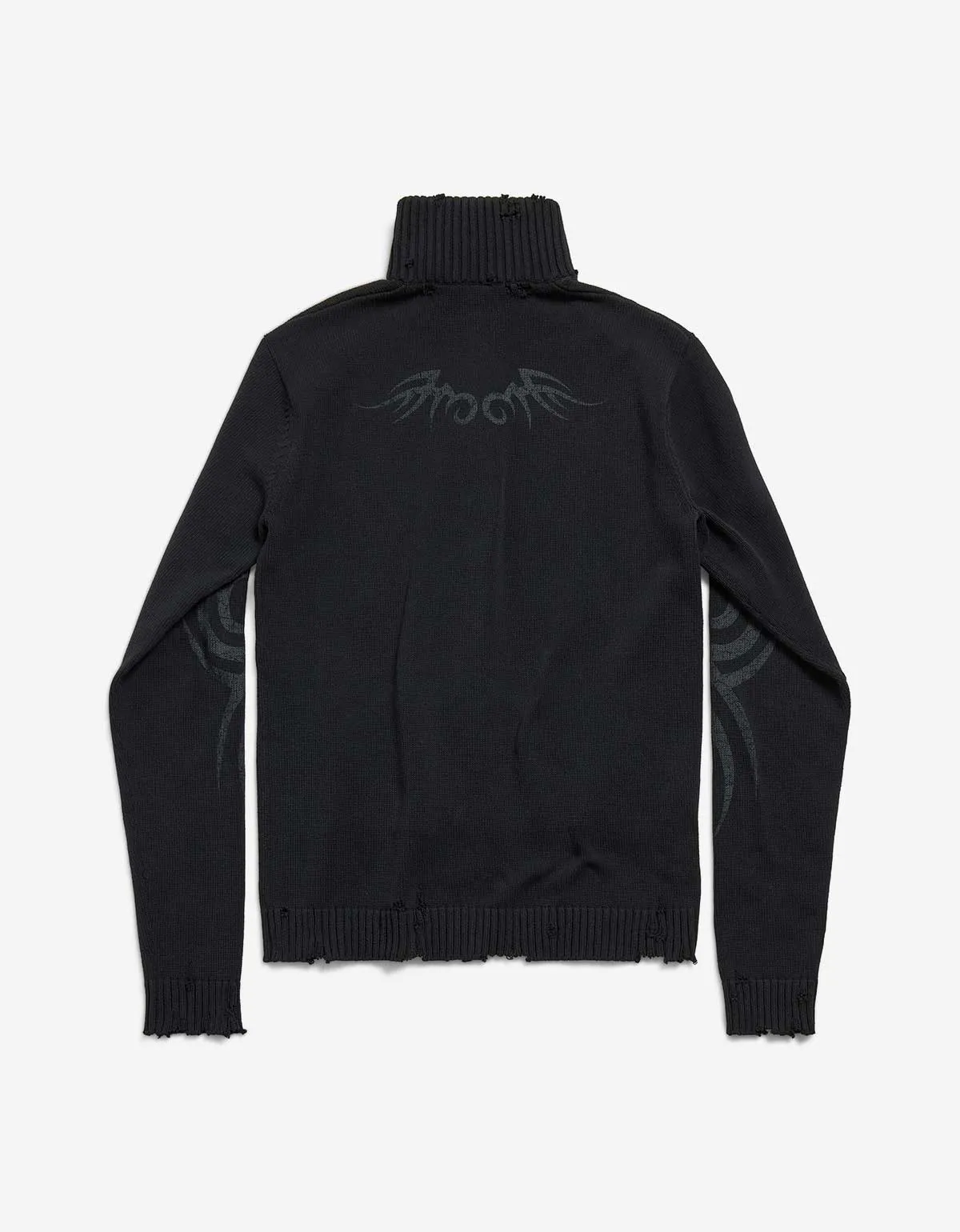 Balenciaga Black Y2K Zip-Up Cardigan sold by Zoo Fashions product image thumbnail 3