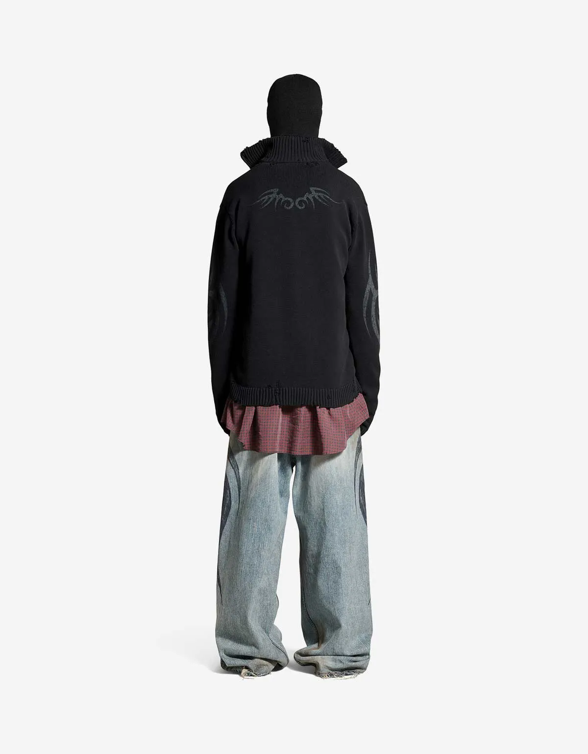 Balenciaga Black Y2K Zip-Up Cardigan sold by Zoo Fashions product image thumbnail 4
