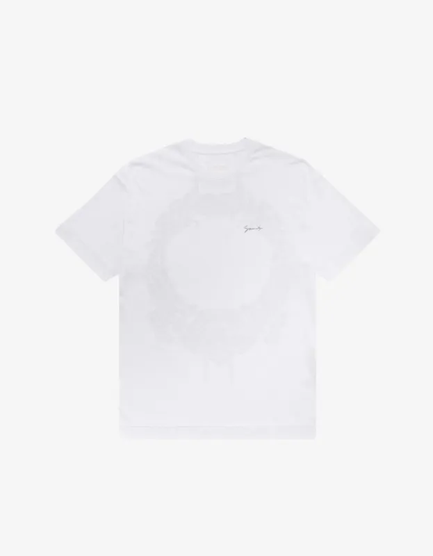 Givenchy White Baroque Print T-Shirt sold by Zoo Fashions