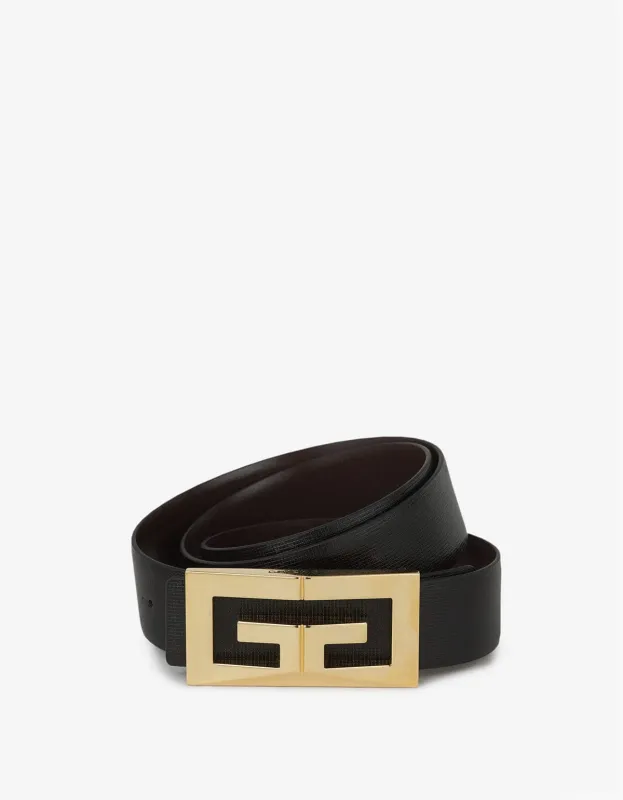 Givenchy Black 2G Reversible Belt sold by Zoo Fashions