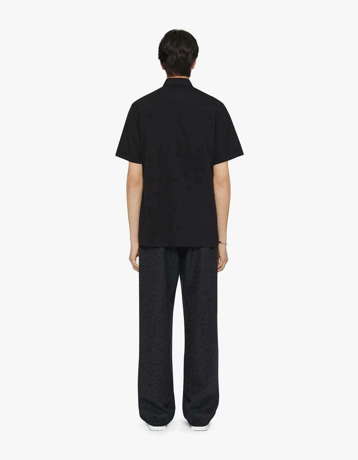 Givenchy Black Gros Grain Short Sleeve Shirt sold by Zoo Fashions product image thumbnail 3