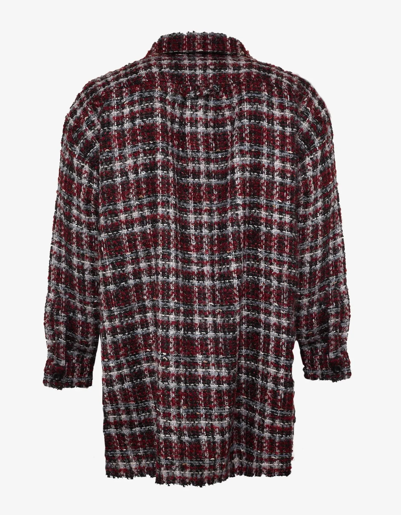 Faith Connexion Red Tweed Overshirt sold by Zoo Fashions product image thumbnail 2