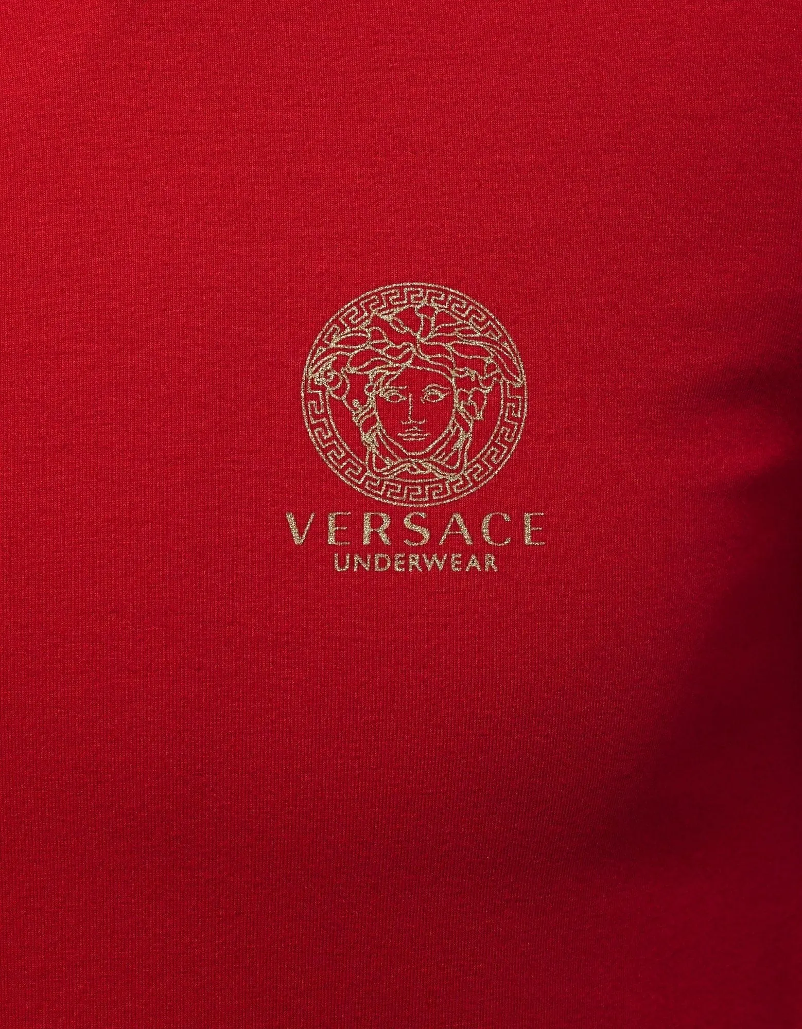 Versace Gym Red Stretch Cotton T-Shirt sold by Zoo Fashions product image thumbnail 3