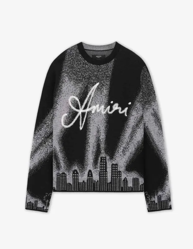 Amiri Black Spotlight Sweater sold by Zoo Fashions