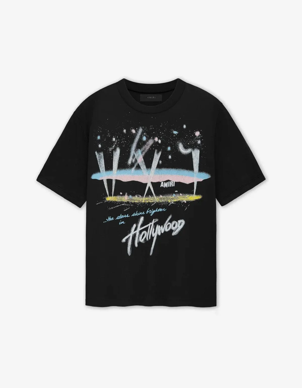 Amiri Black Hollywood Lights T-Shirt sold by Zoo Fashions