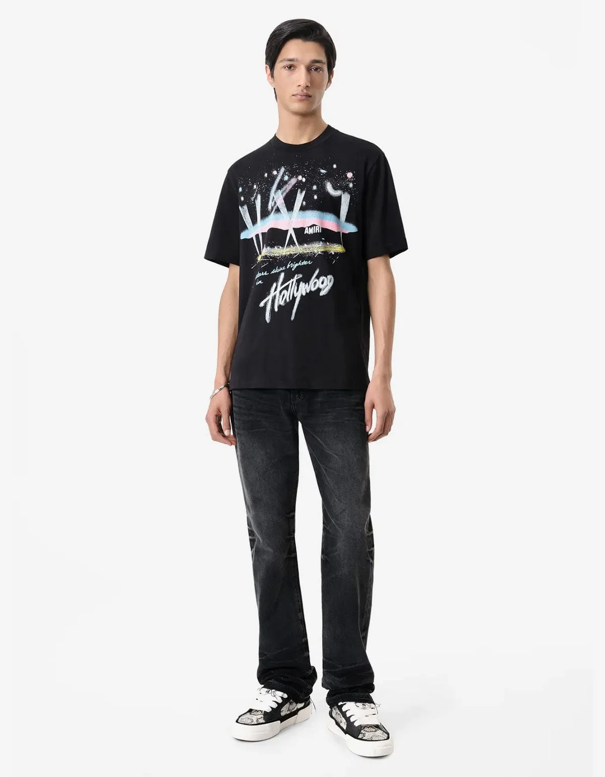 Amiri Black Hollywood Lights T-Shirt sold by Zoo Fashions product image thumbnail 5