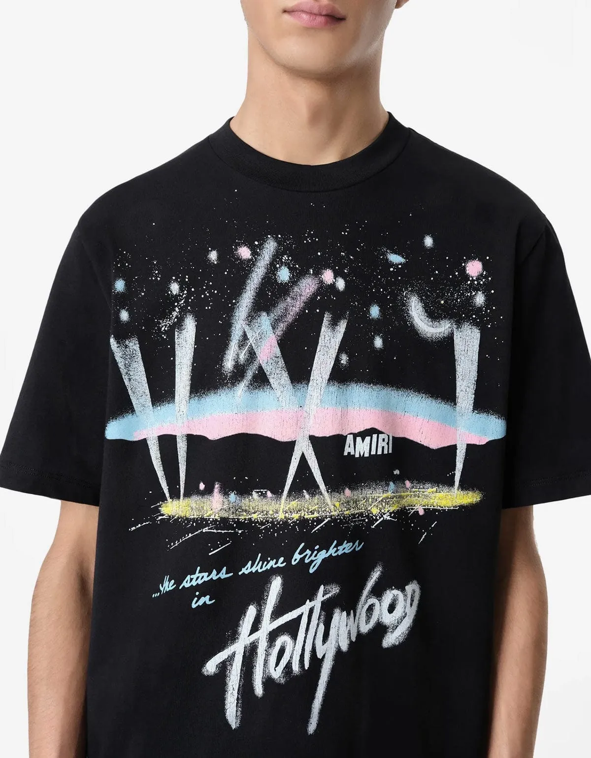 Amiri Black Hollywood Lights T-Shirt sold by Zoo Fashions product image thumbnail 4