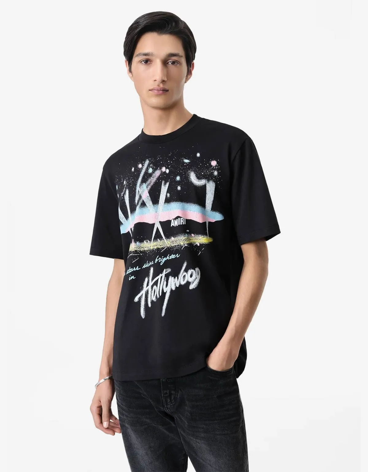 Amiri Black Hollywood Lights T-Shirt sold by Zoo Fashions product image thumbnail 2