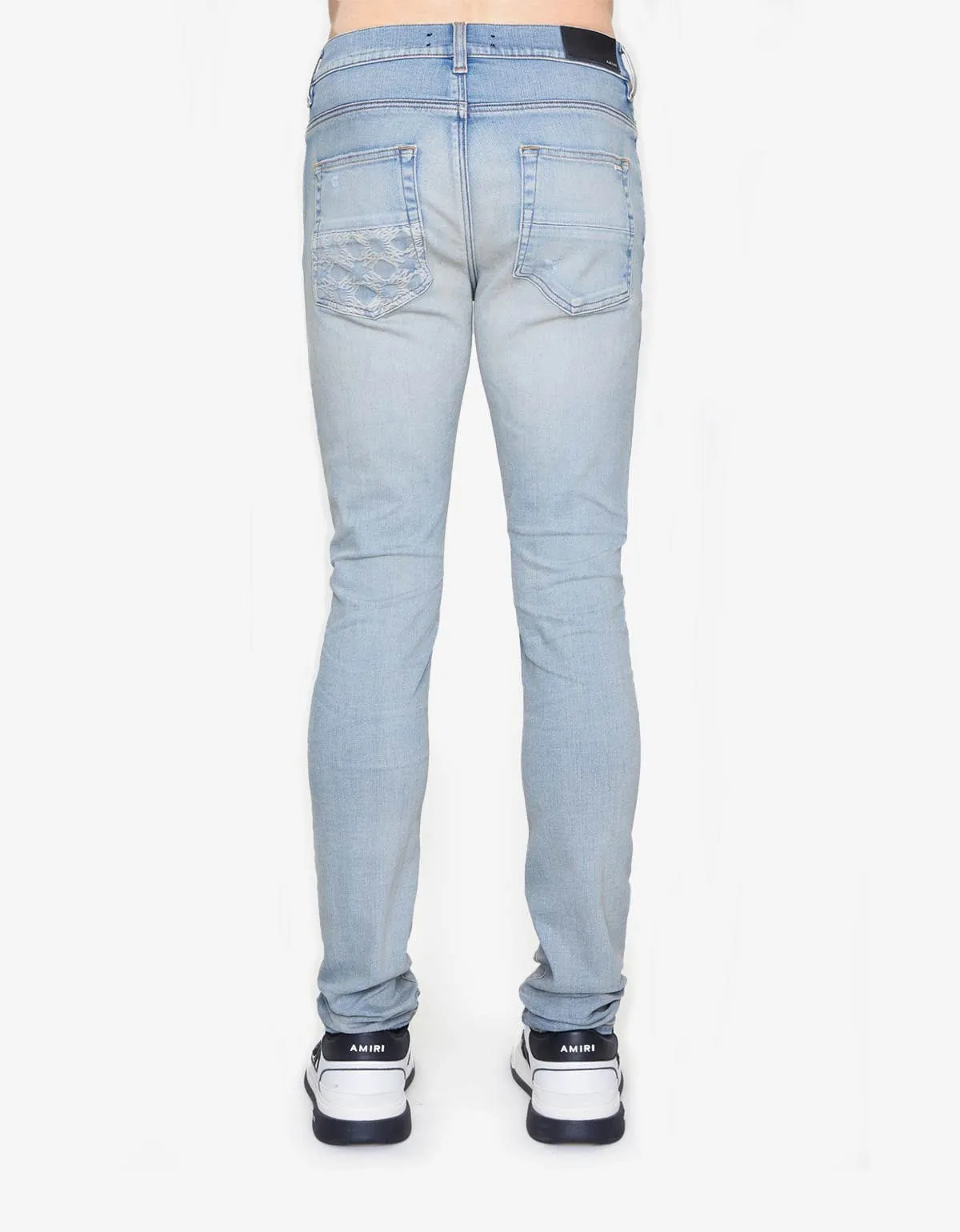 Amiri Blue MA Quad Contrast Skinny Jeans sold by Zoo Fashions product image thumbnail 2