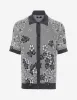 Amiri Black Bandana Floral Polo T-Shirt sold by Zoo Fashions