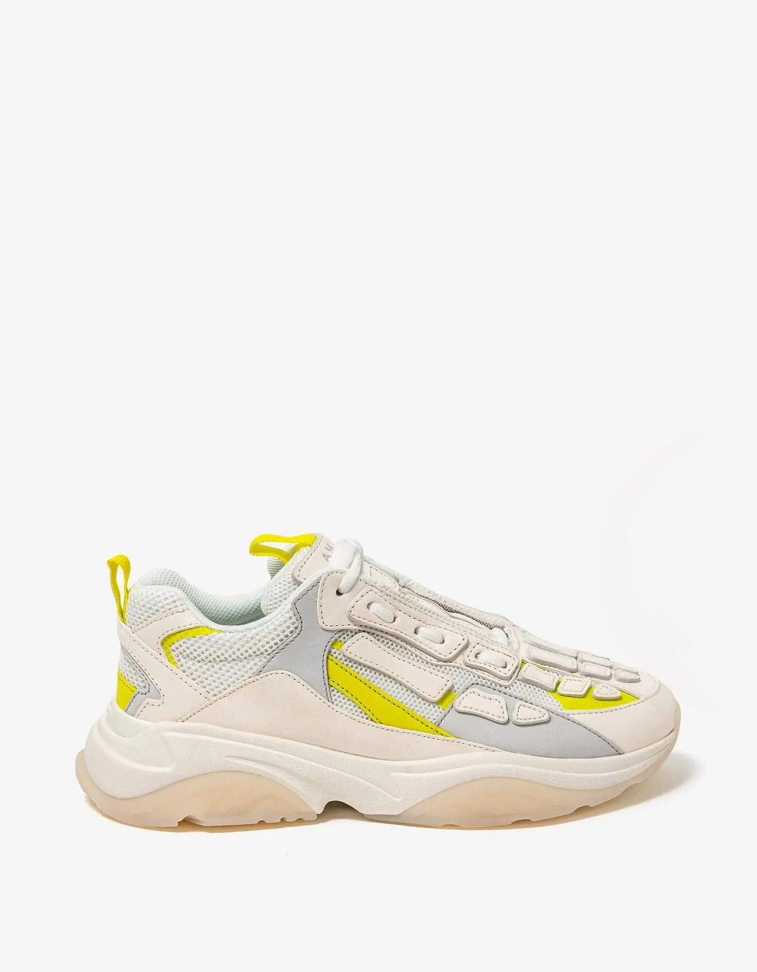 Amiri Bone Runner White & Yellow Trainers sold by Zoo Fashions product image thumbnail 2