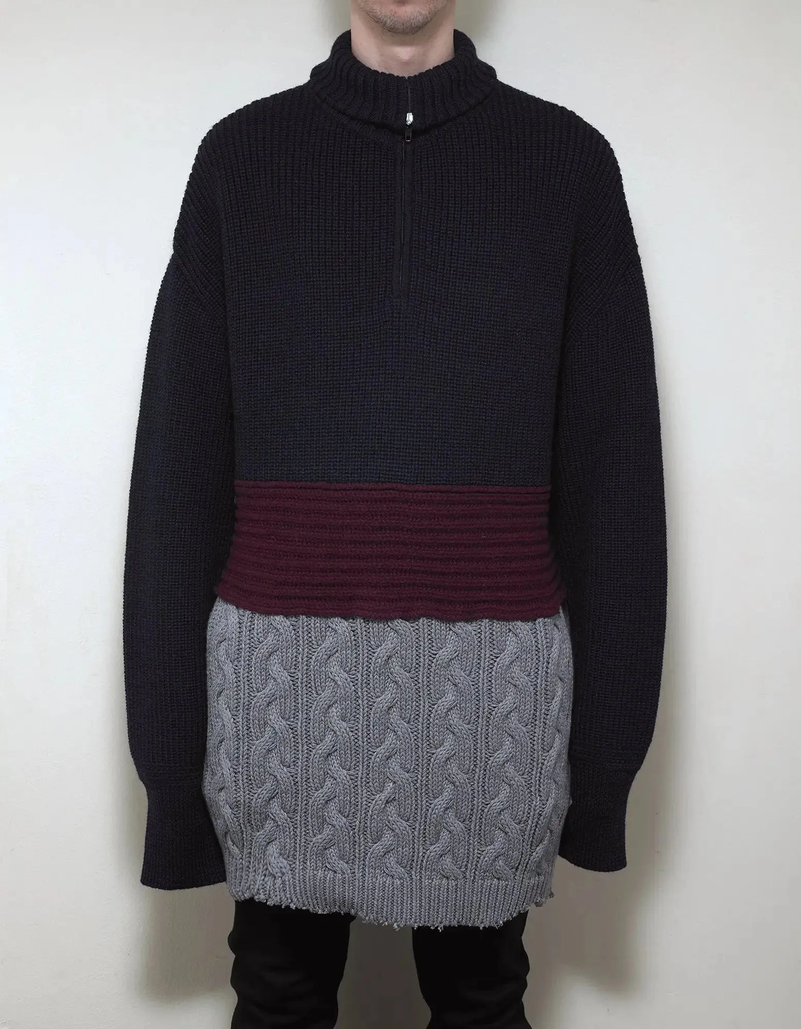 Balenciaga Multi-Panelled Long Knitwear - SS19 sold by Zoo Fashions product image thumbnail 3