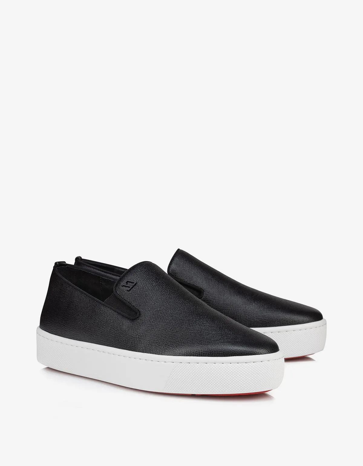 Christian Louboutin Black Boatissimo Trainers - sold by Zoo Fashions
