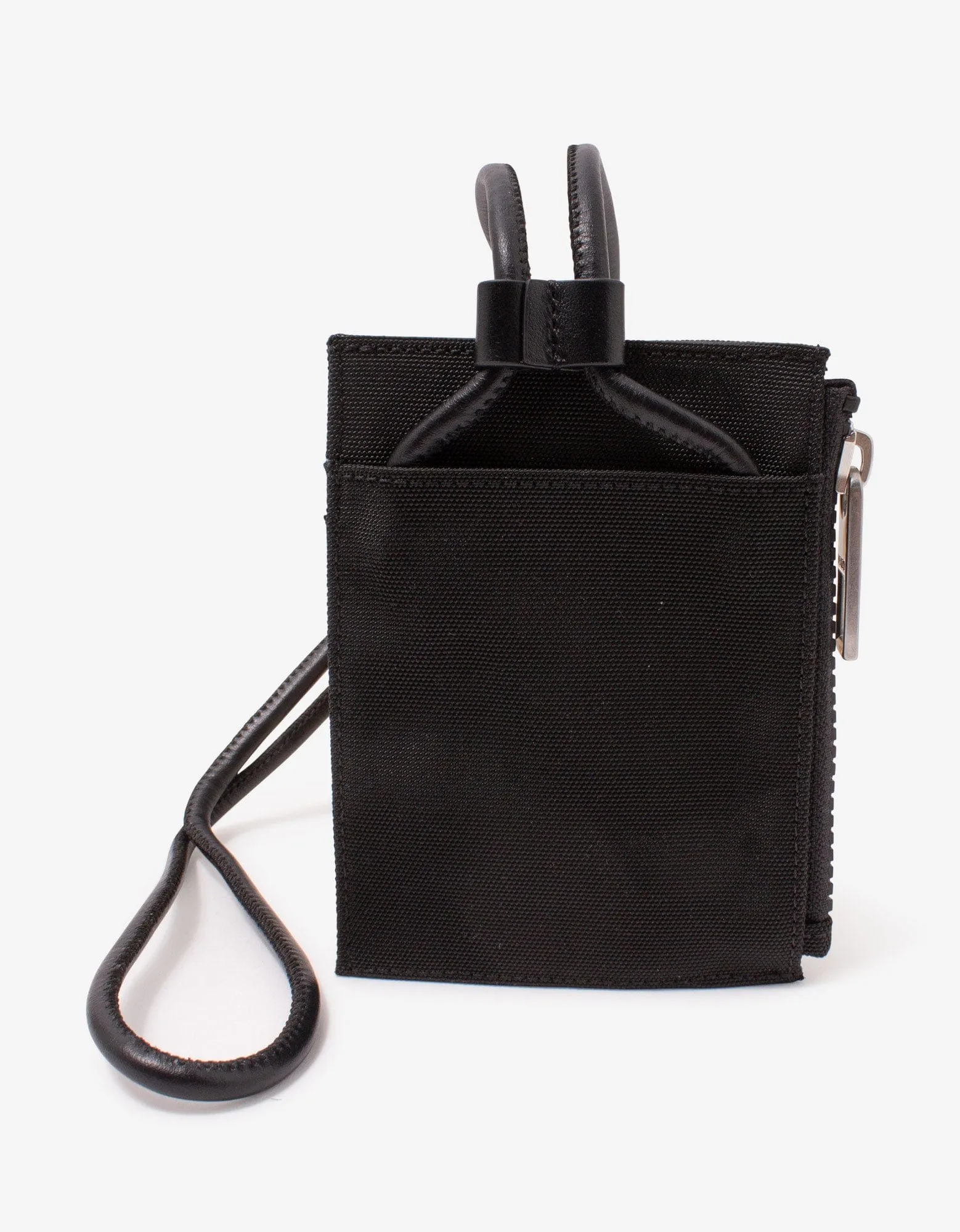 Kenzo Black Canvas Tiger Card Holder with Strap sold by Zoo Fashions product image thumbnail 3