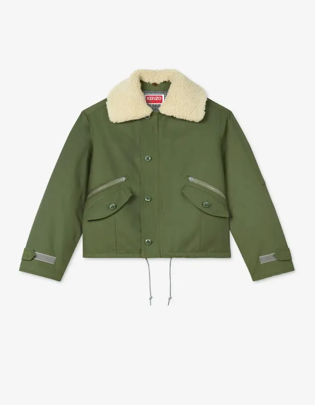 Kenzo Green Army Flight Jacket sold by Zoo Fashions