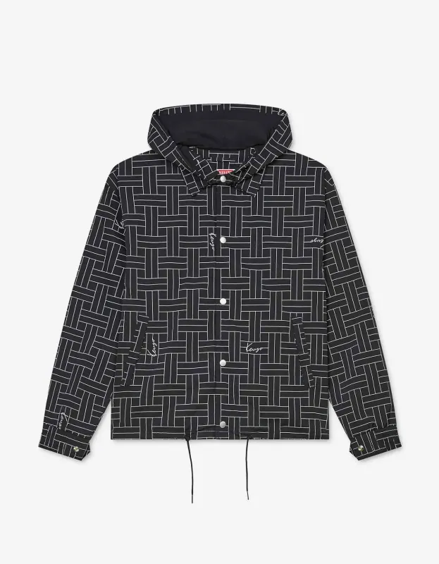 Kenzo Black Kenzo Weave Windbreaker sold by Zoo Fashions