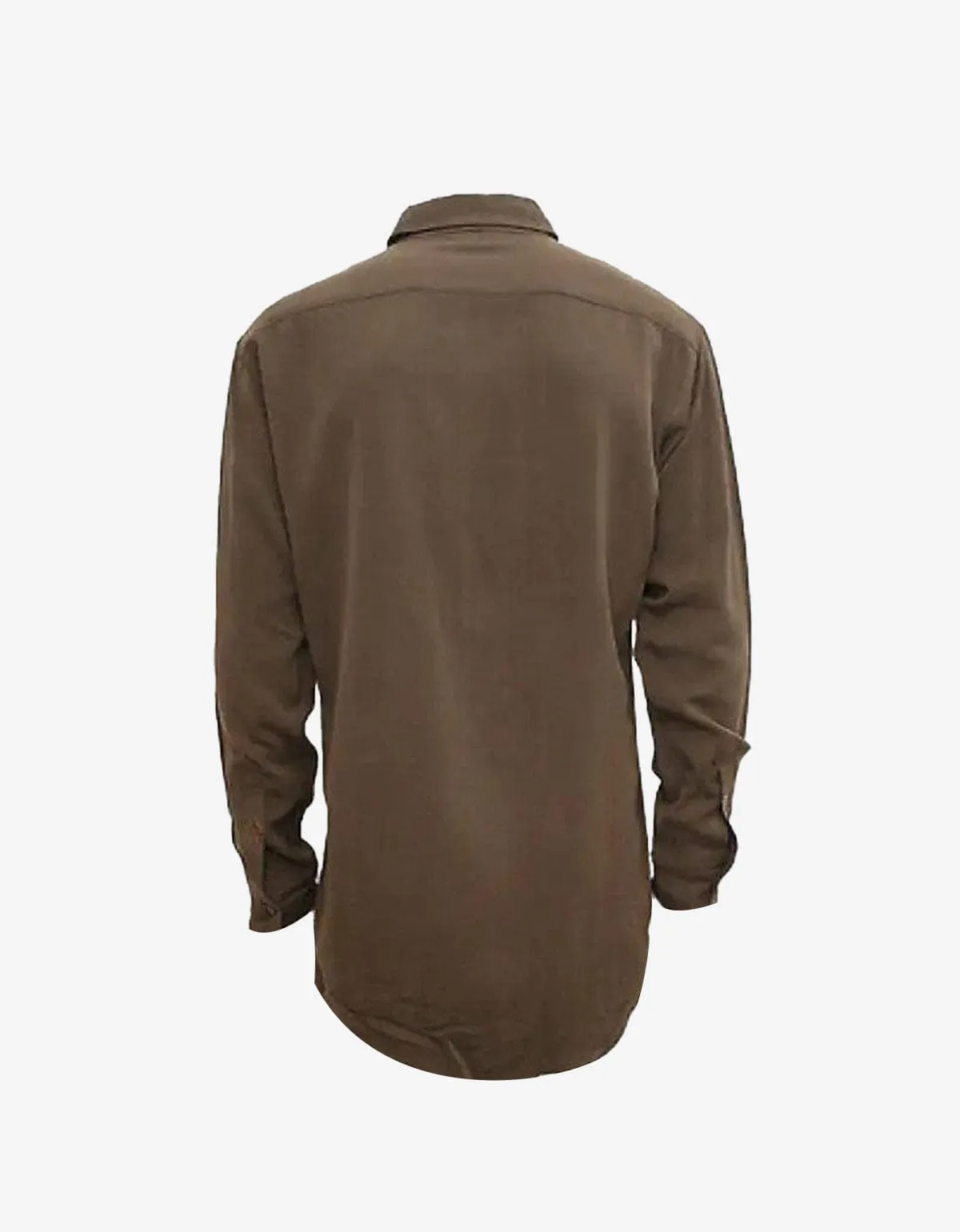 Yohji Yamamoto Brown Rayon Shirt sold by Zoo Fashions product image thumbnail 2