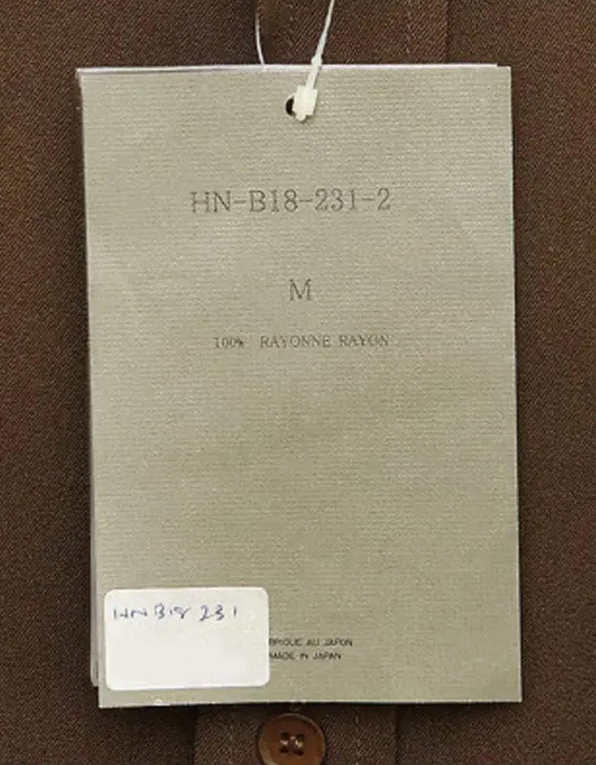 Yohji Yamamoto Brown Rayon Shirt sold by Zoo Fashions product image thumbnail 3