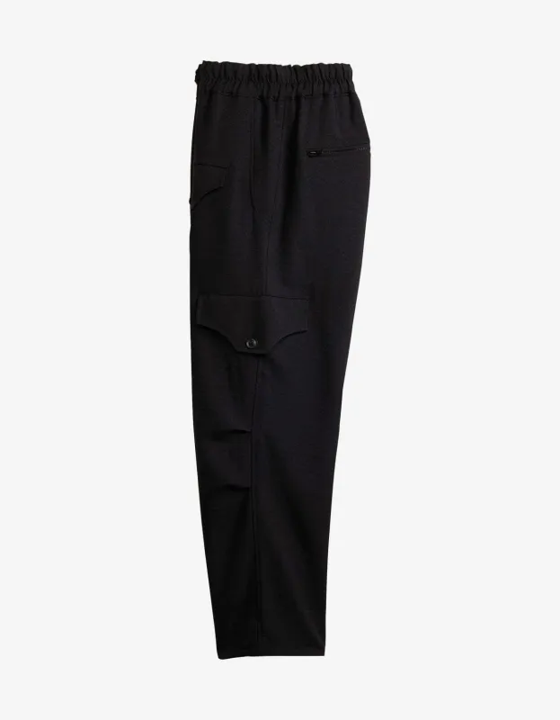 Y-3 Black Sport Uniform Straight Leg Trousers sold by Zoo Fashions
