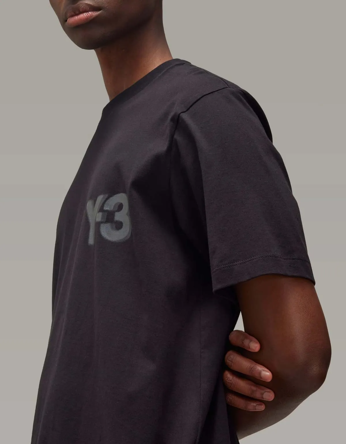 Y-3 Black Logo Short Sleeve T-Shirt sold by Zoo Fashions product image thumbnail 2