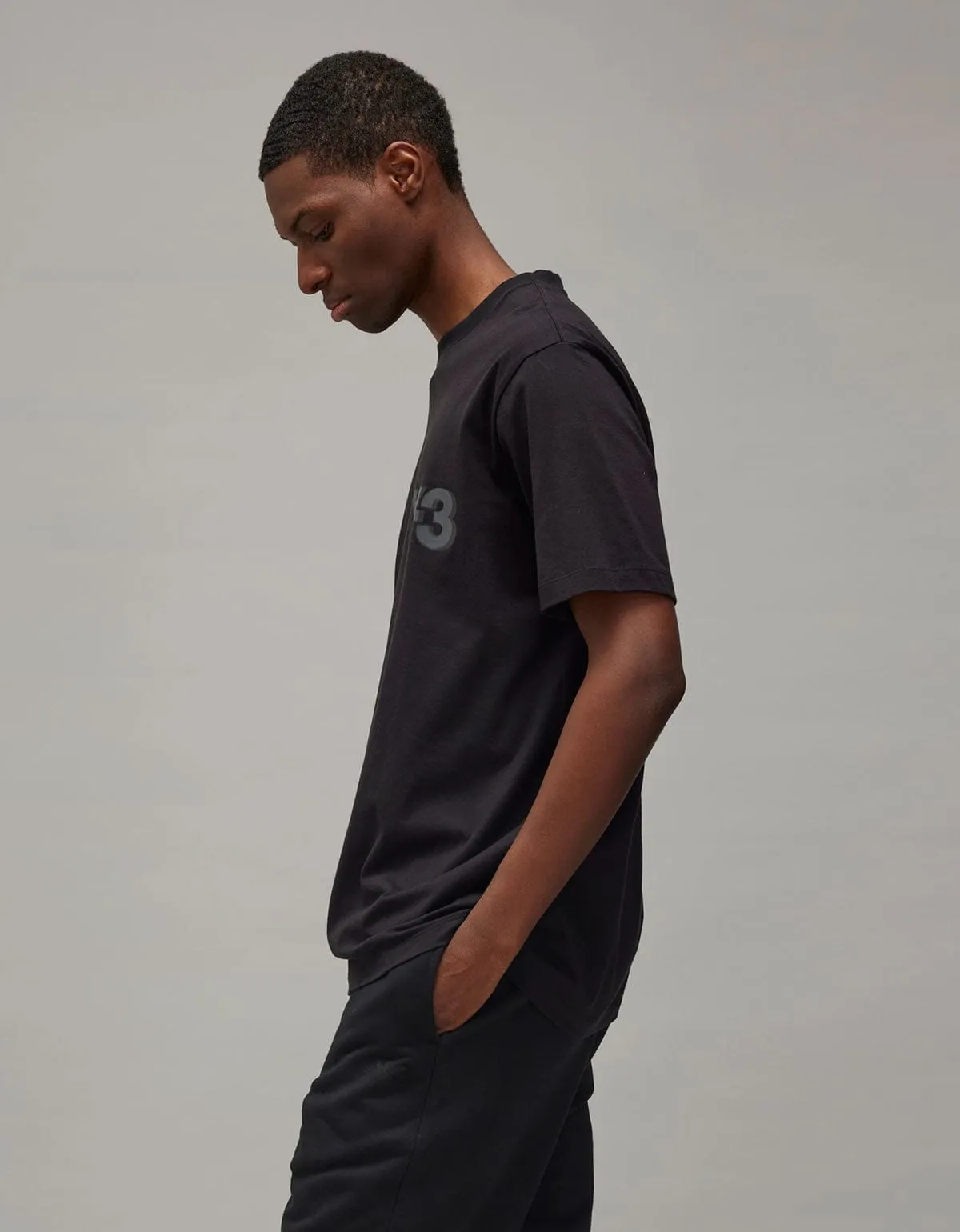 Y-3 Black Logo Short Sleeve T-Shirt sold by Zoo Fashions product image thumbnail 5