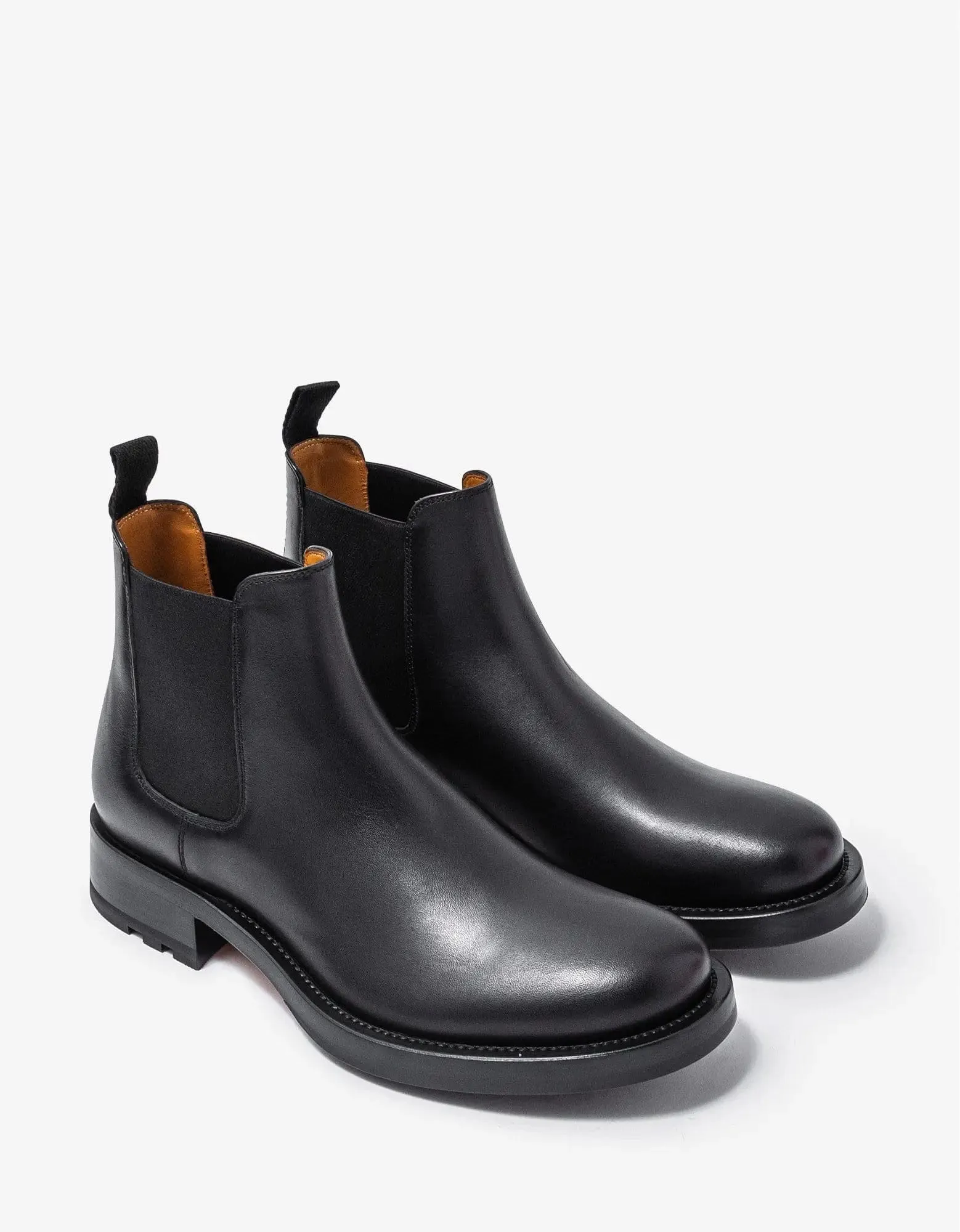Valentino Black Roman Stud Leather Ankle Boots sold by Zoo Fashions