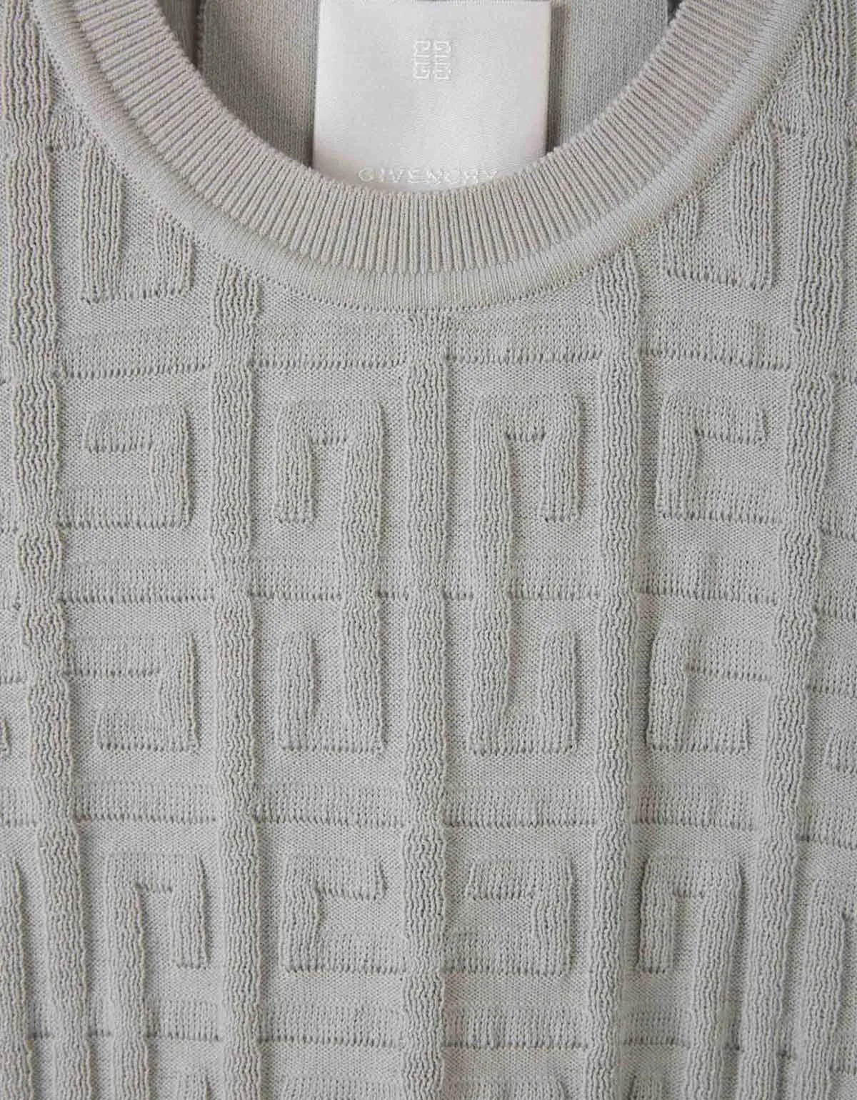 Givenchy Grey 4G Cotton Knit T-Shirt sold by Zoo Fashions product image thumbnail 3