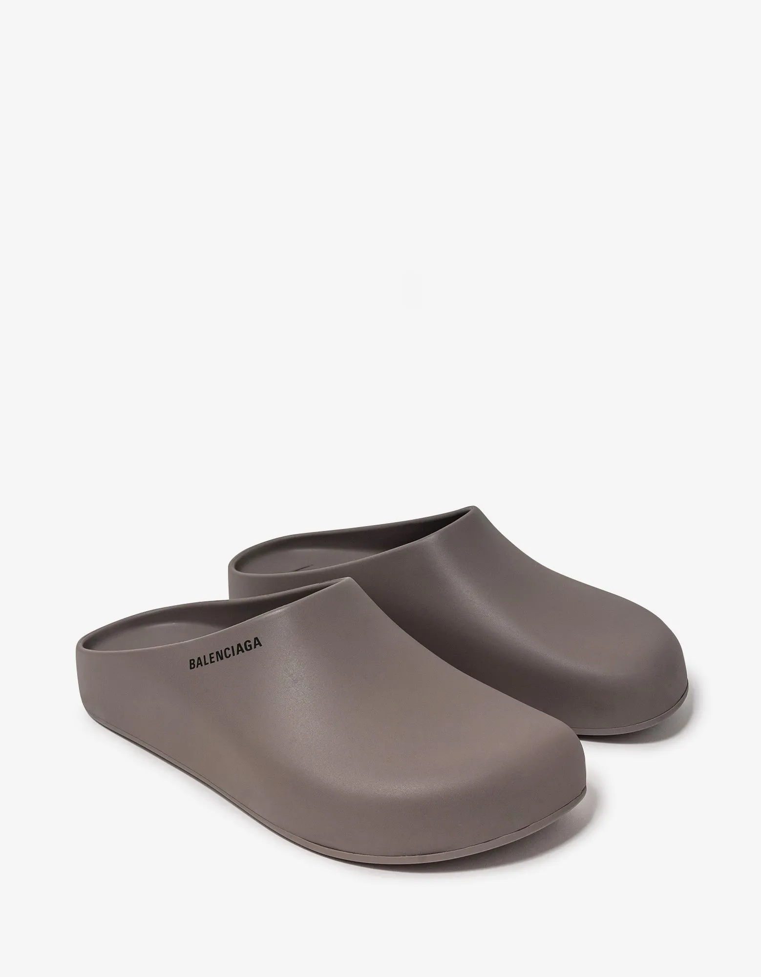 Balenciaga Medium Grey Mule Slide Sandals sold by Zoo Fashions