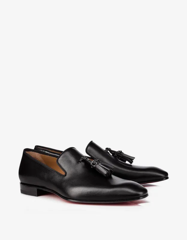 Christian Louboutin Dandelion Tassel Black Loafers sold by Zoo Fashions