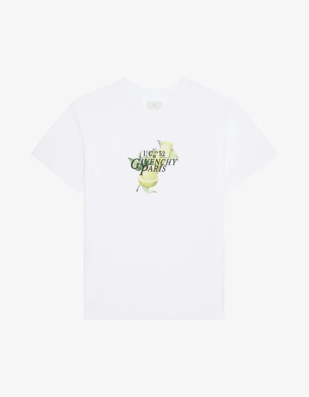 Givenchy White Lemons Print T-Shirt sold by Zoo Fashions