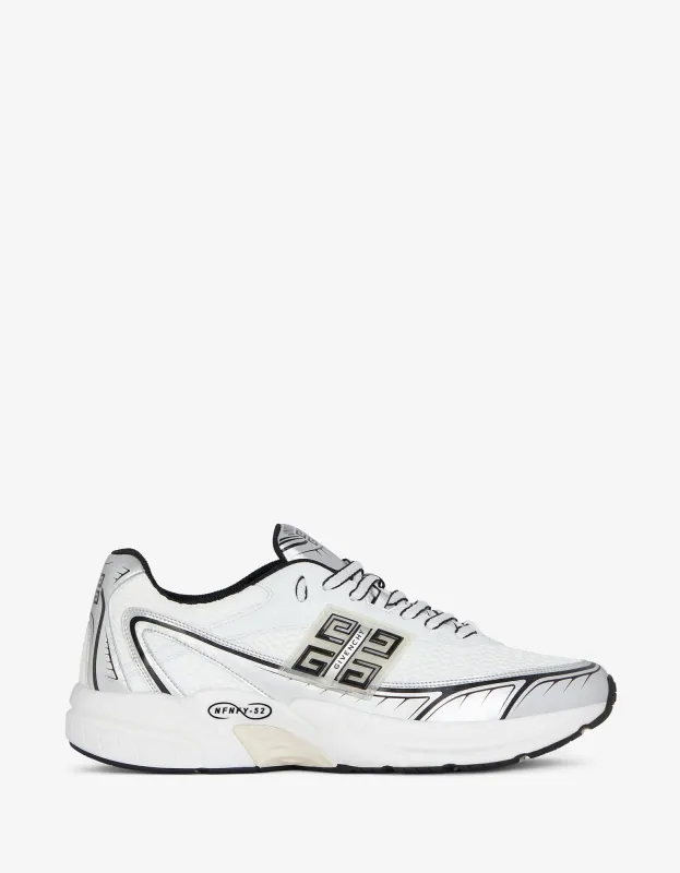 Givenchy White and Silver NFNTY-52 Runners made by Givenchy