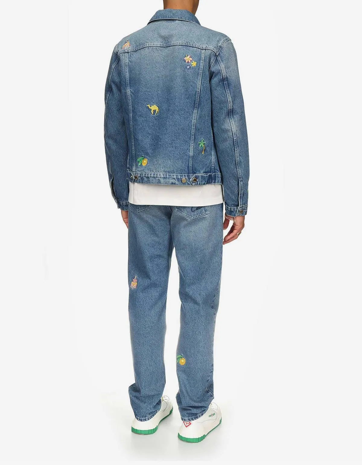 Casablanca Blue Motif Denim Jacket sold by Zoo Fashions product image thumbnail 5