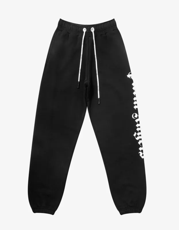 Palm Angels Black Side Logo Sweat Pants sold by Zoo Fashions