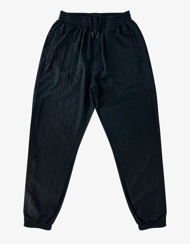 Givenchy Midnight Blue 4G Logo Nylon Track Pants sold by Zoo Fashions