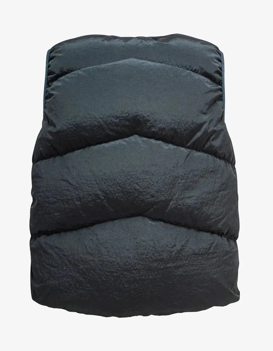 Stone Island Grey Reversible Nylon Metal Down Gilet sold by Zoo Fashions product image thumbnail 2