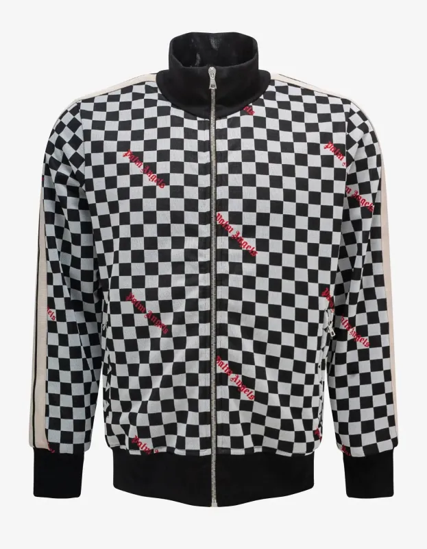 Palm Angels Jacquard Damier Track Jacket sold by Zoo Fashions