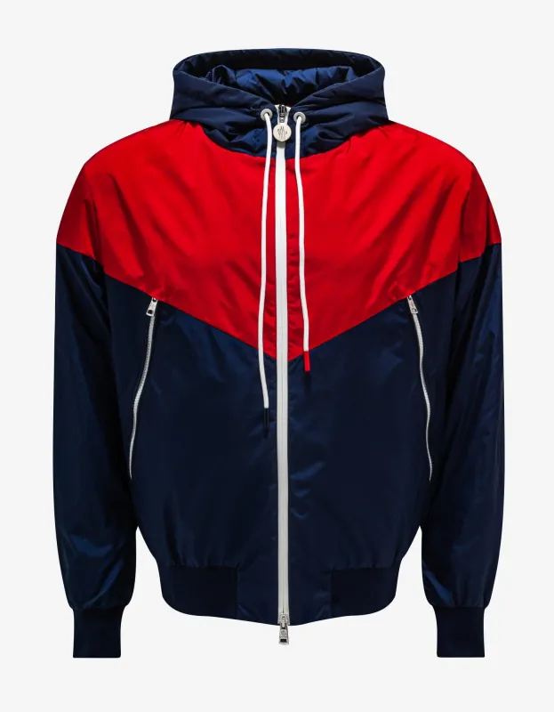 Moncler Bukret Navy Blue Rain Jacket made by Moncler