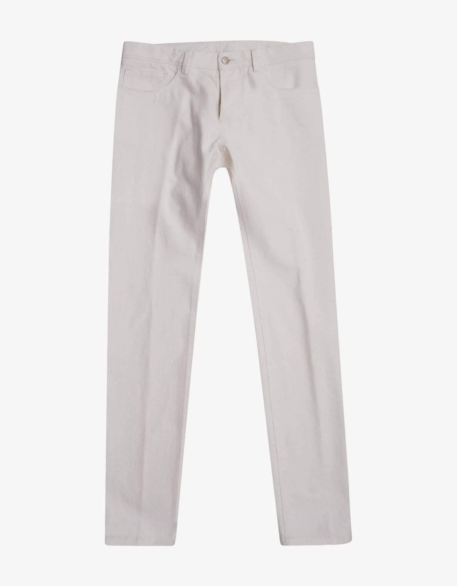 Moncler Off-White Denim Jeans sold by Zoo Fashions