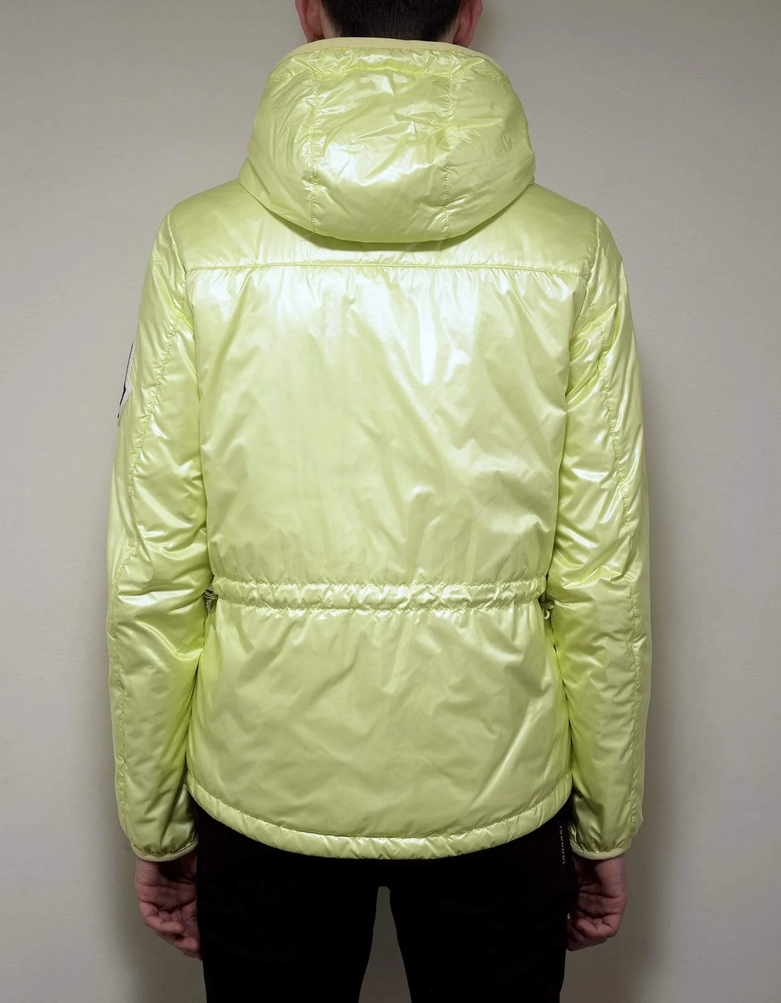 Moncler Lafond Yellow Nylon Down Jacket sold by Zoo Fashions product image thumbnail 4
