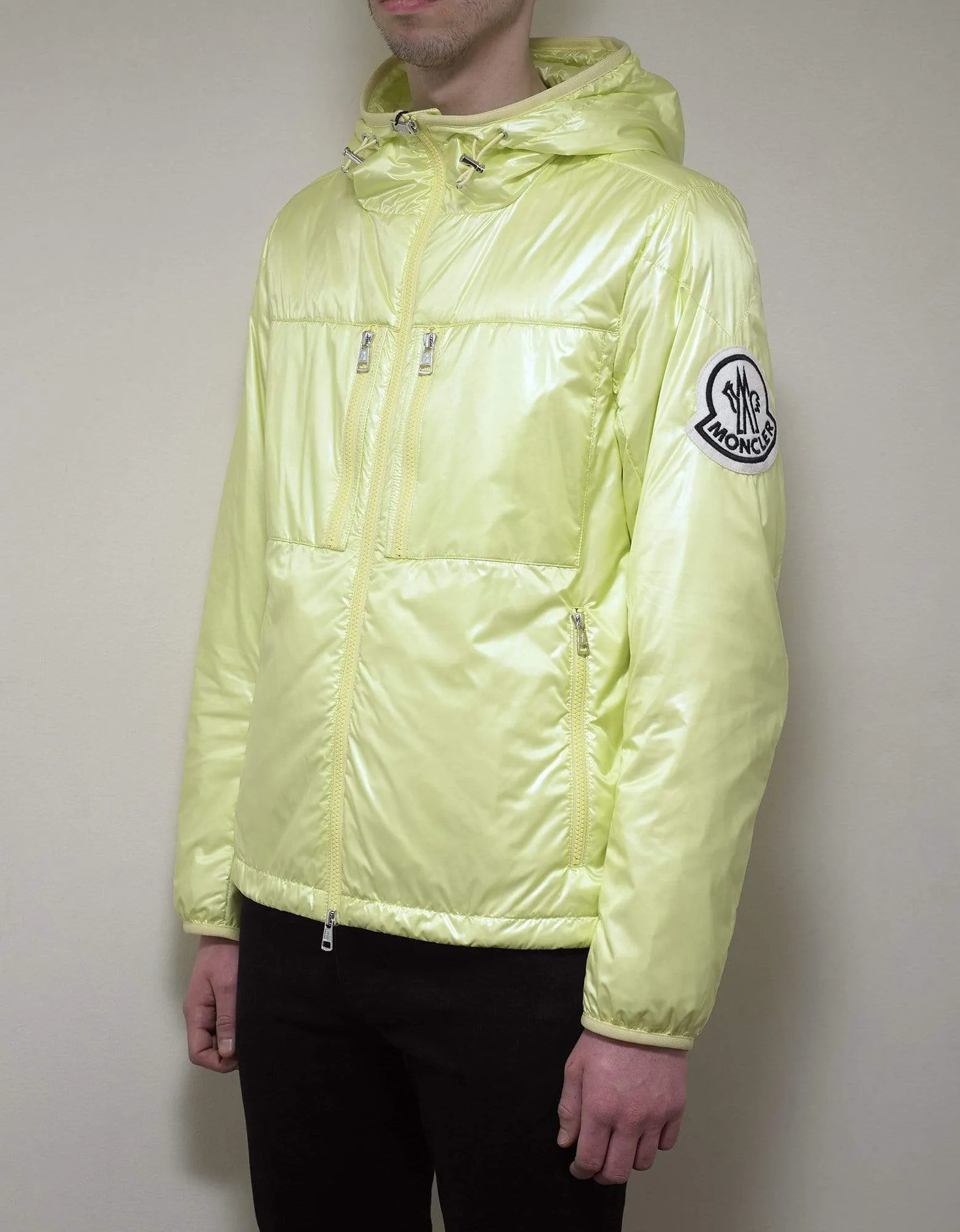 Moncler Lafond Yellow Nylon Down Jacket sold by Zoo Fashions product image thumbnail 2