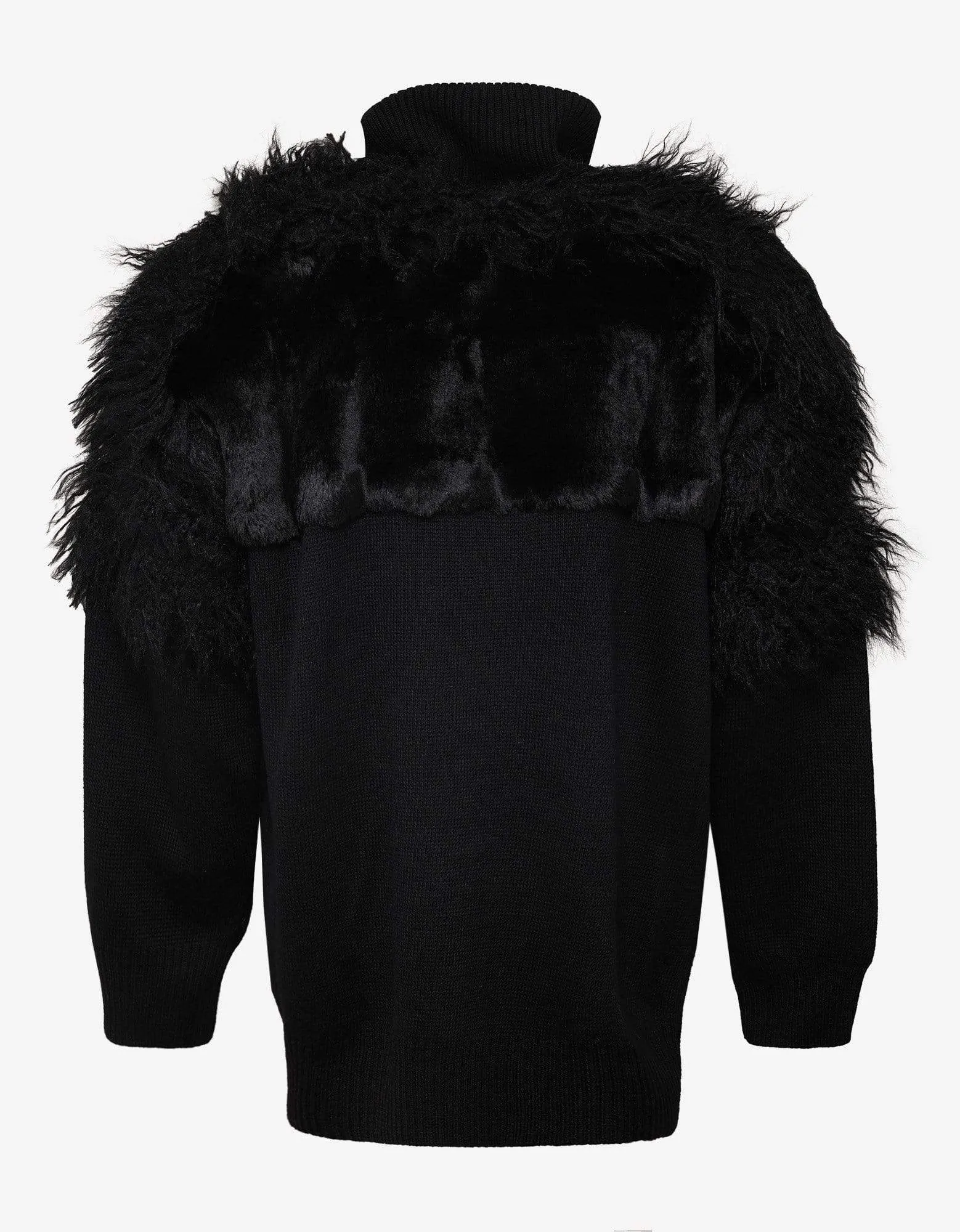 Balenciaga Black LGBTQ Flag Zip Up Turtleneck Sweater - AW18 sold by Zoo Fashions product image thumbnail 2