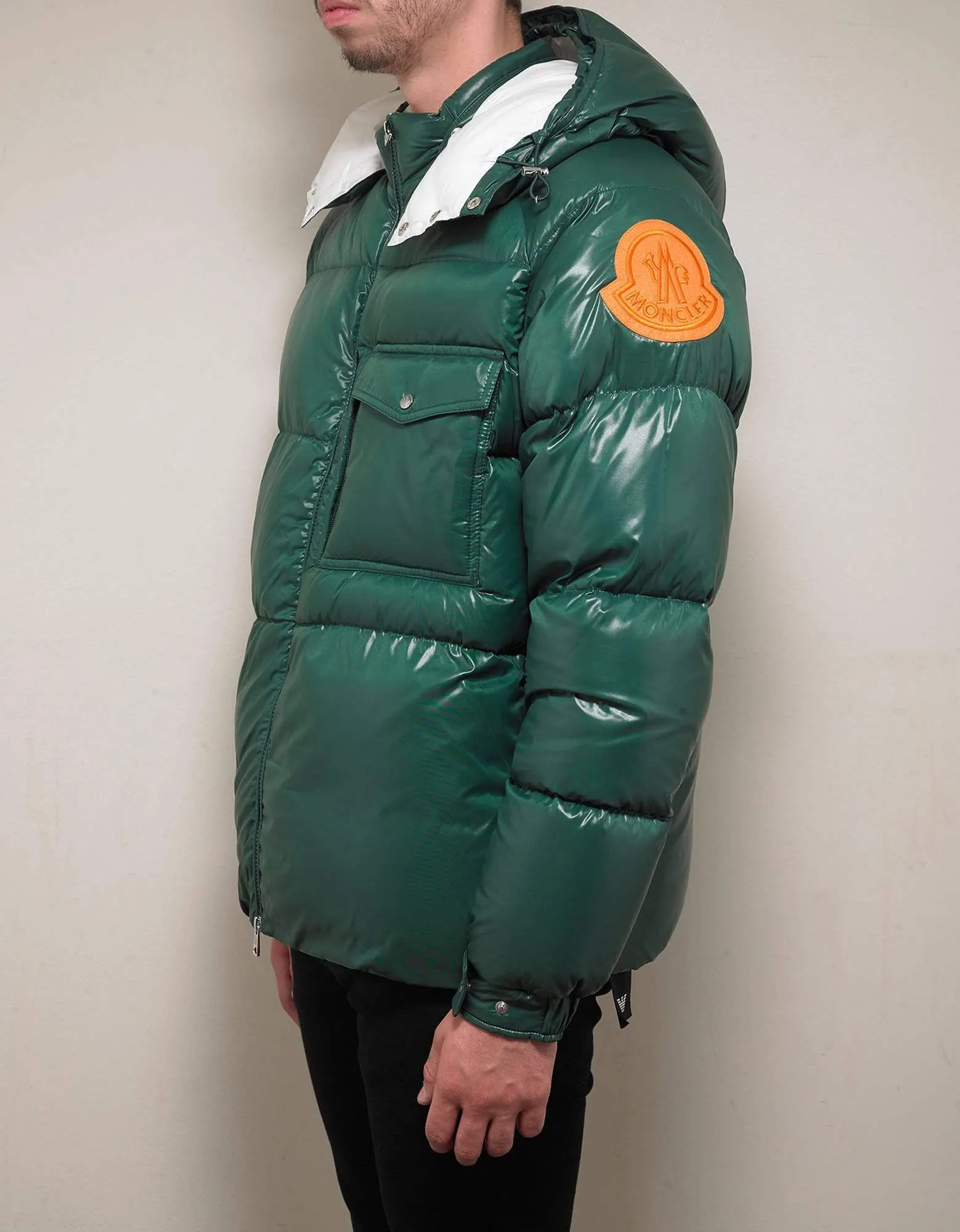Moncler Barthet Green Nylon Down Jacket sold by Zoo Fashions product image thumbnail 2