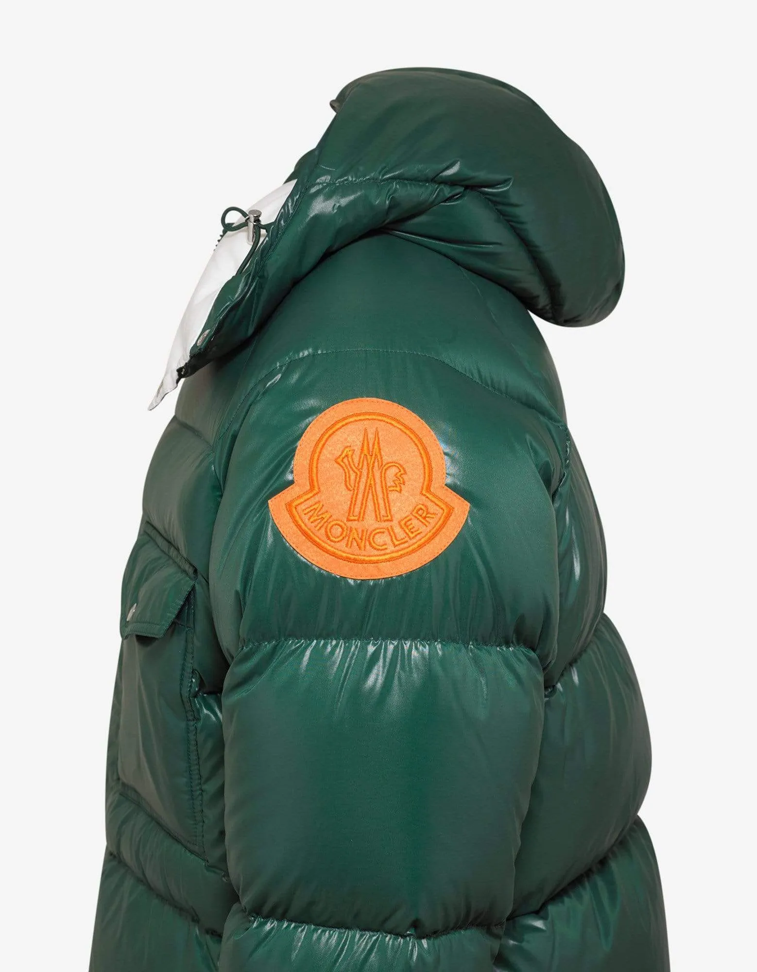 Moncler Barthet Green Nylon Down Jacket sold by Zoo Fashions product image thumbnail 5
