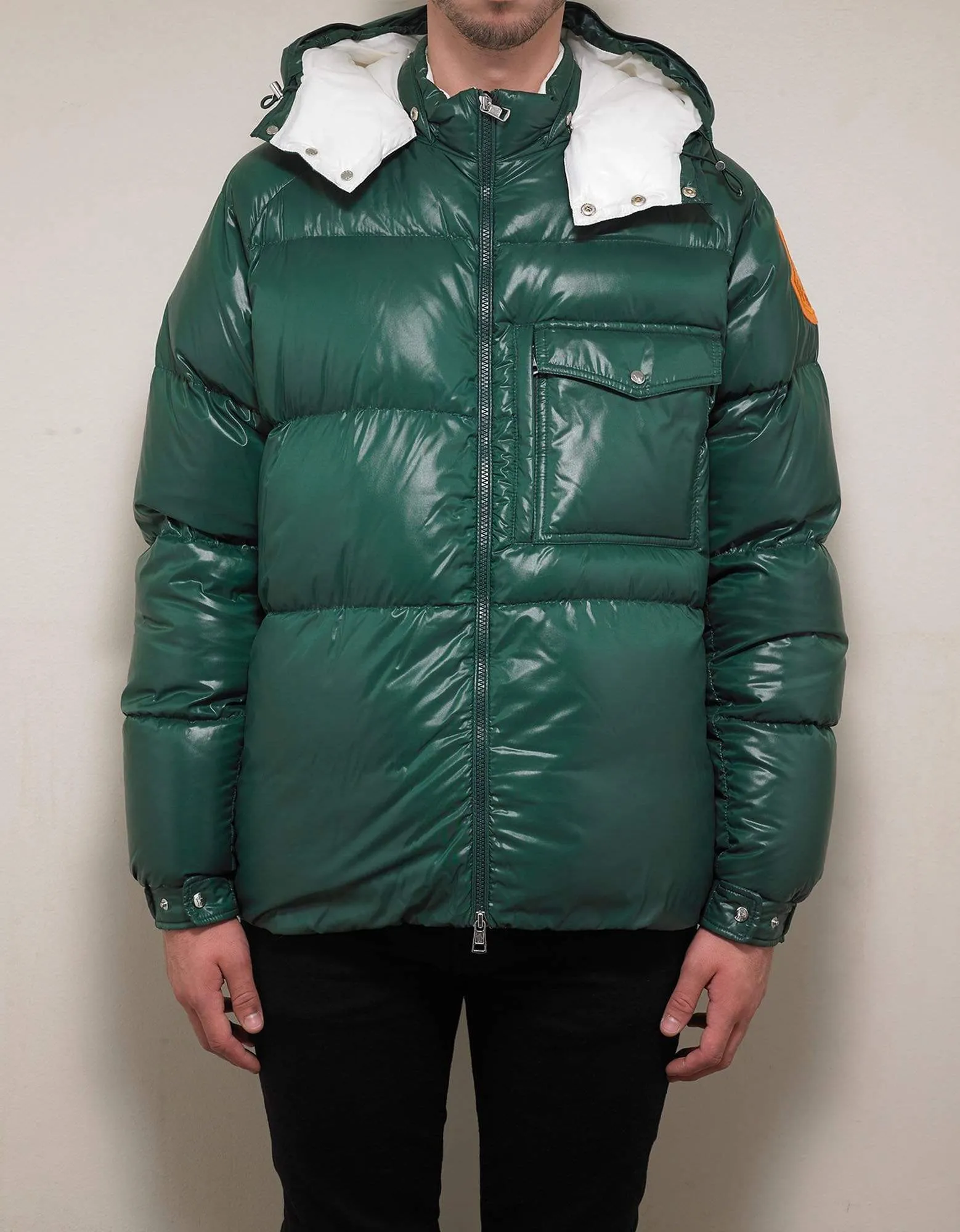 Moncler Barthet Green Nylon Down Jacket sold by Zoo Fashions product image thumbnail 3
